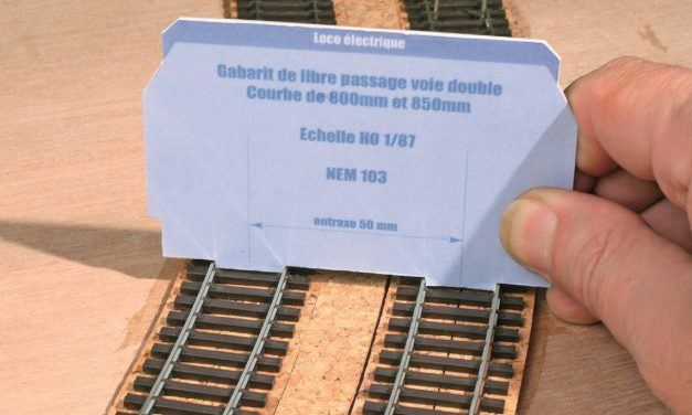 Des gabarits pratiques pour construire facilement votre double voie en courbe