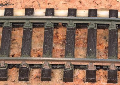 5-Le résultat après passage de la gomme pour rail sur le dessus du profi lé.