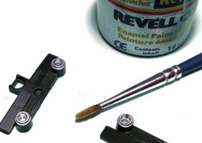 Les cerclages des phares seront mis en valeur par une touche de peinture «aluminium».